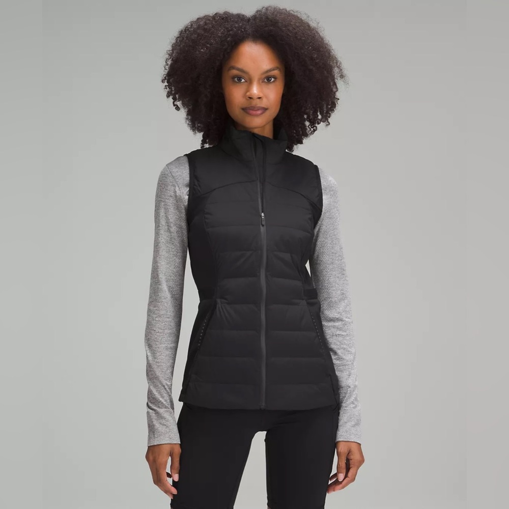 Lululemon Down for It All Vest women size 0 and 6 color black - Picture 1 of 9